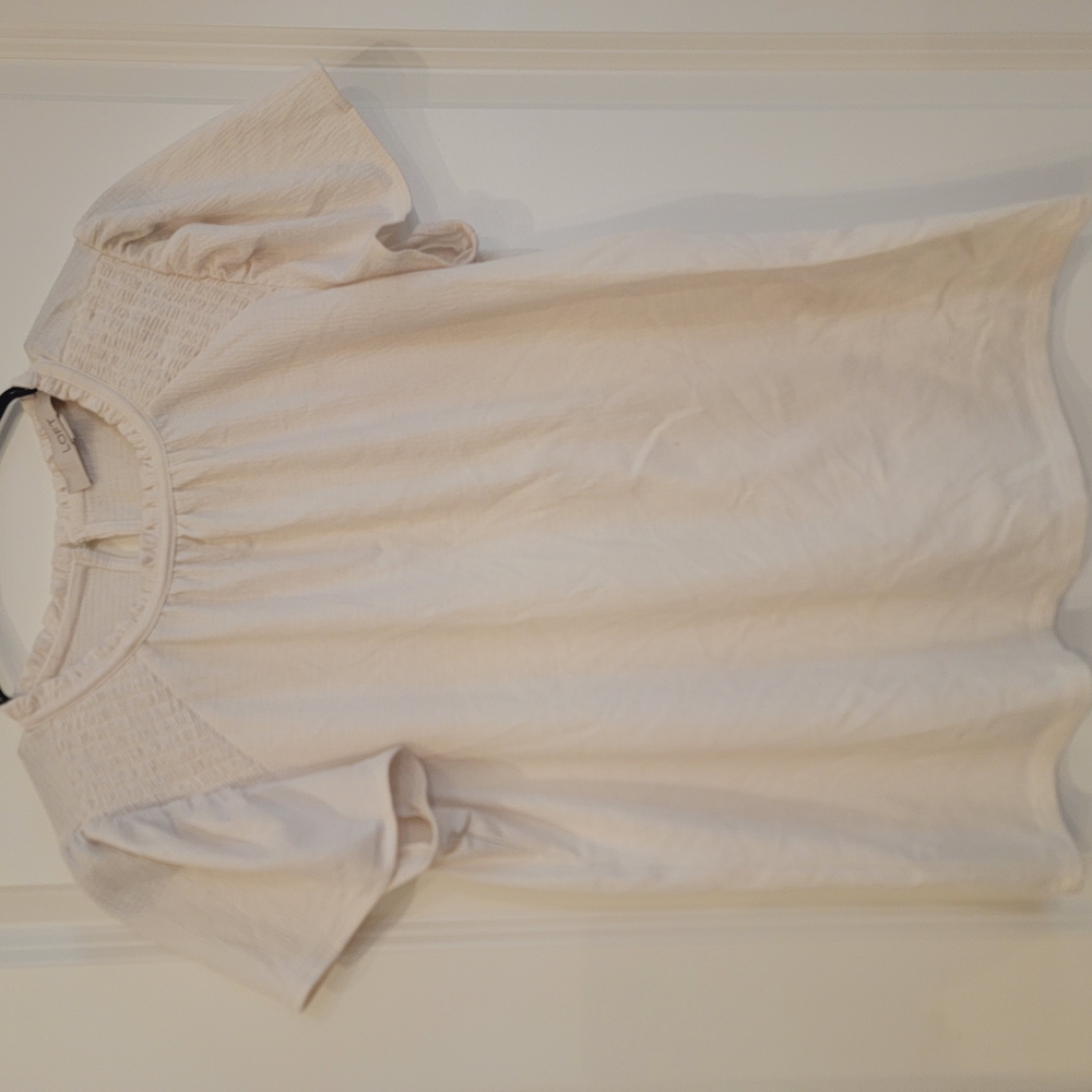LOFT Elegant Cream Women's Top